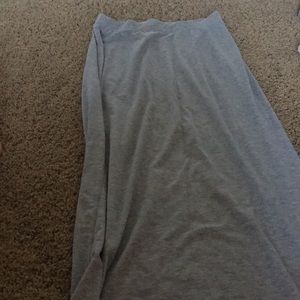 Grey long maxi skirt